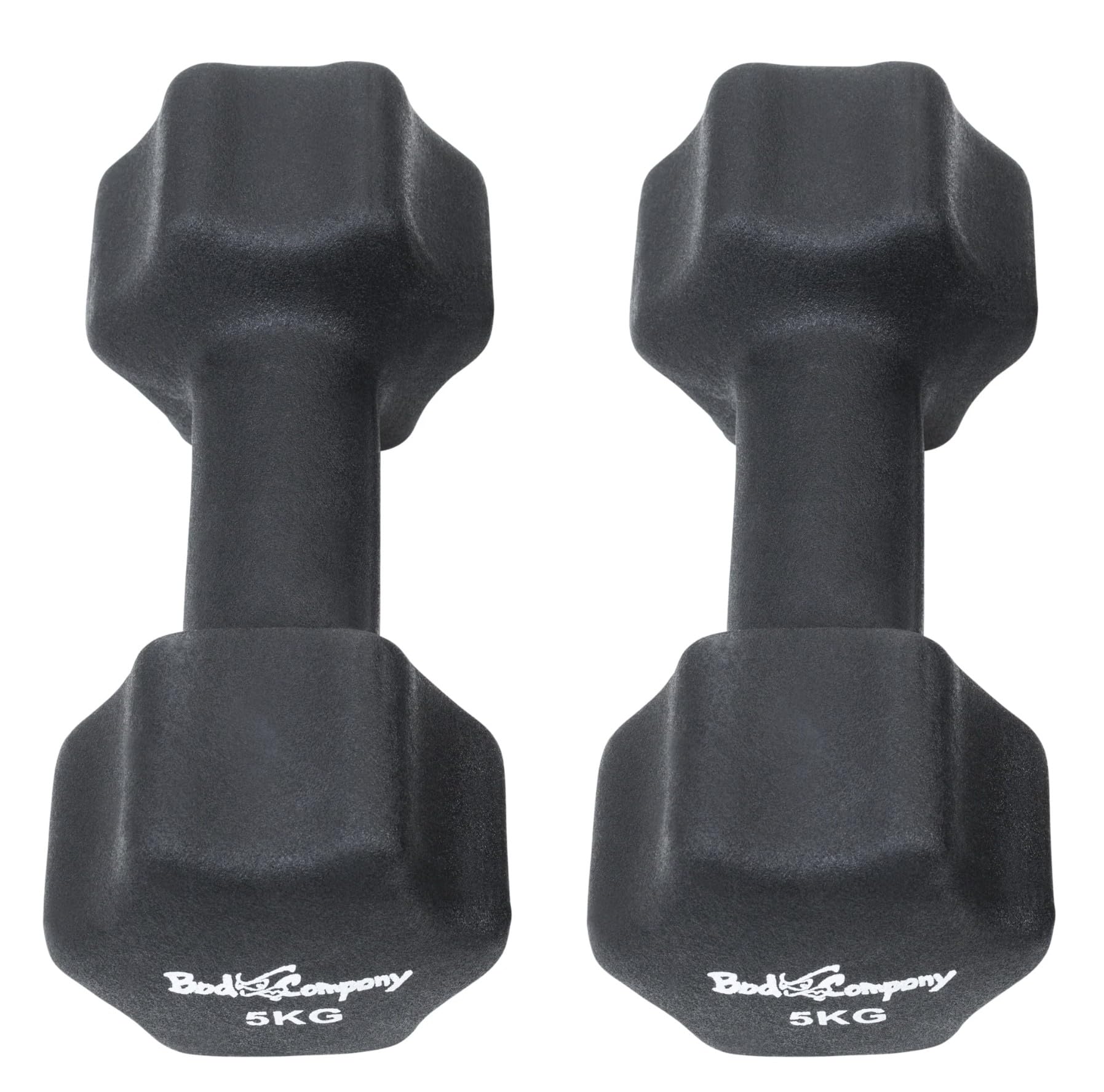 Bad Company Neoprenowe hantle do aerobiku, gimnastyki i fitnessu I 2 x 4 kg + 2 x 5 kg