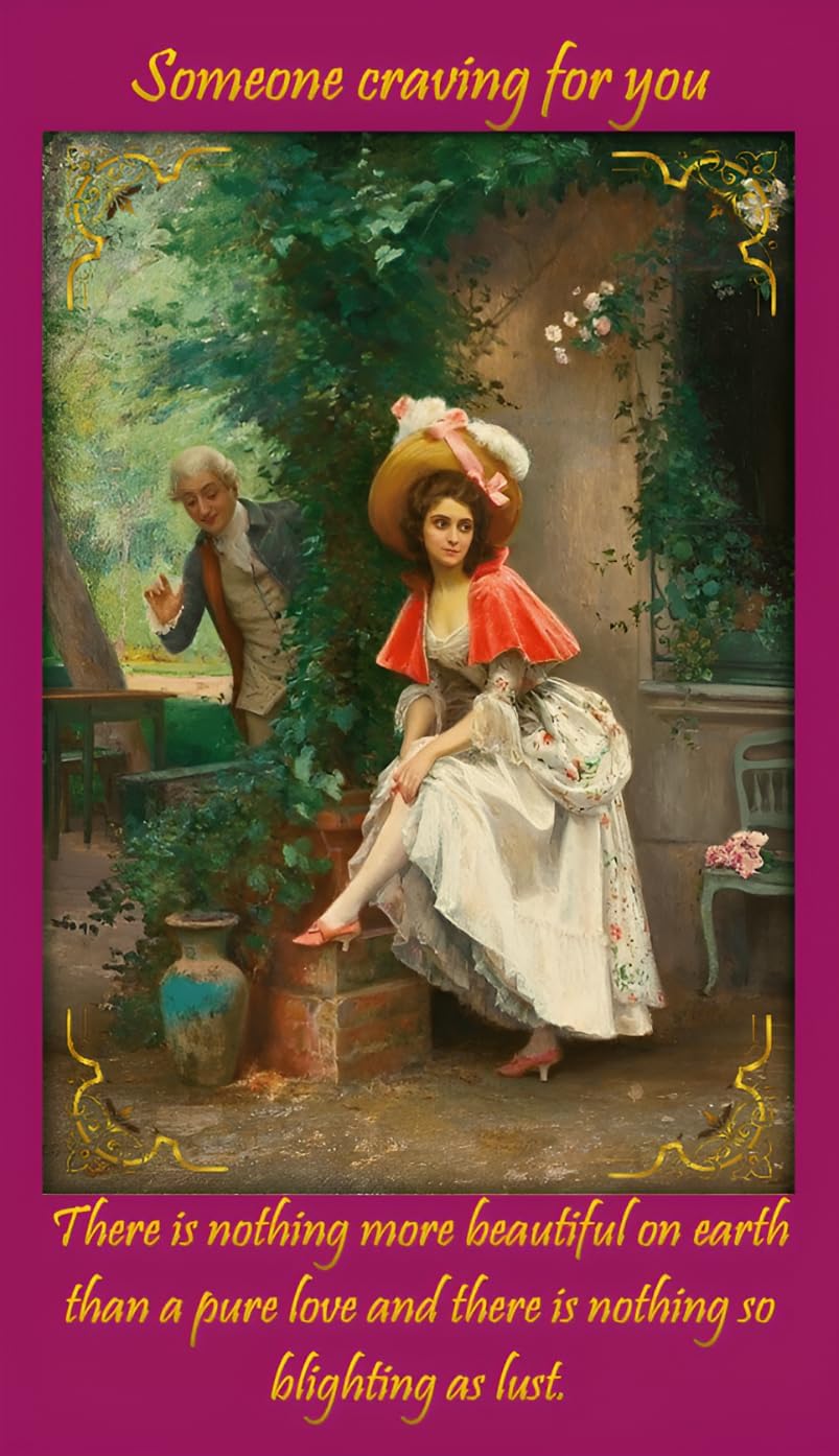 Romantic Angel Oracle Cards – Love Wisdom & Prediction. Classic Paintings. 44 Oracle Cards About Love