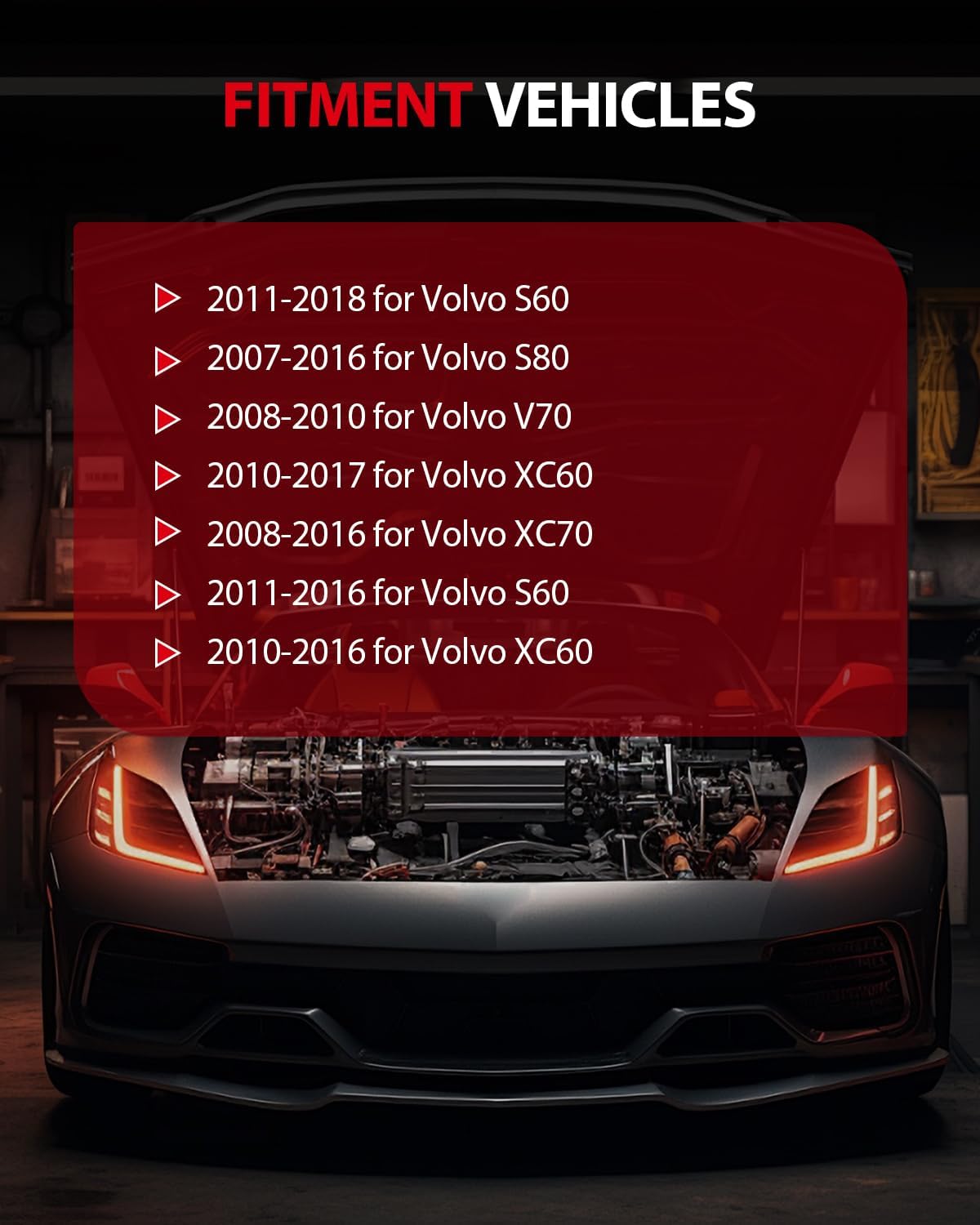 CCIYU AC Blower Motor Compatible with Volvo 2011-2016 S60 /2007-2016 S80 /2008-2010 V70 /2010 2011 2012 2013 2014 2015 16 XC60 Front HVAC Heater Replacement Blower Assembly 700254, 75032,PM4100,PM4034