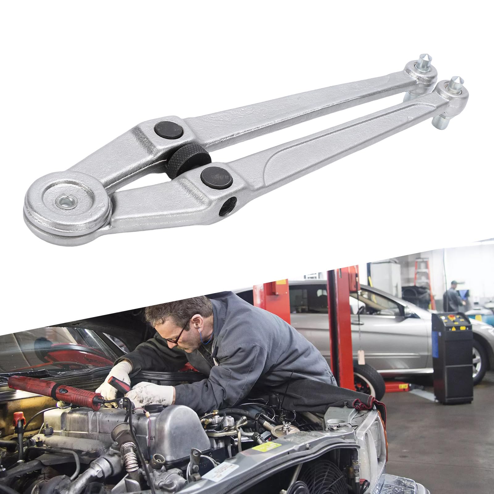 KIMISS Clé à Molette Réglable, Outil Universel pour Voitures, VTT, Camions – 9-3/4 Po, Conception Robuste pour Un Entretien de Précision