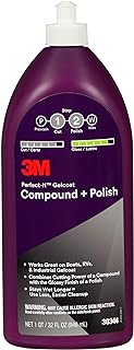 3M Perfect-It Gelcoat Compound + Polish 30344, 1 qt (32 fl oz/946 mL)