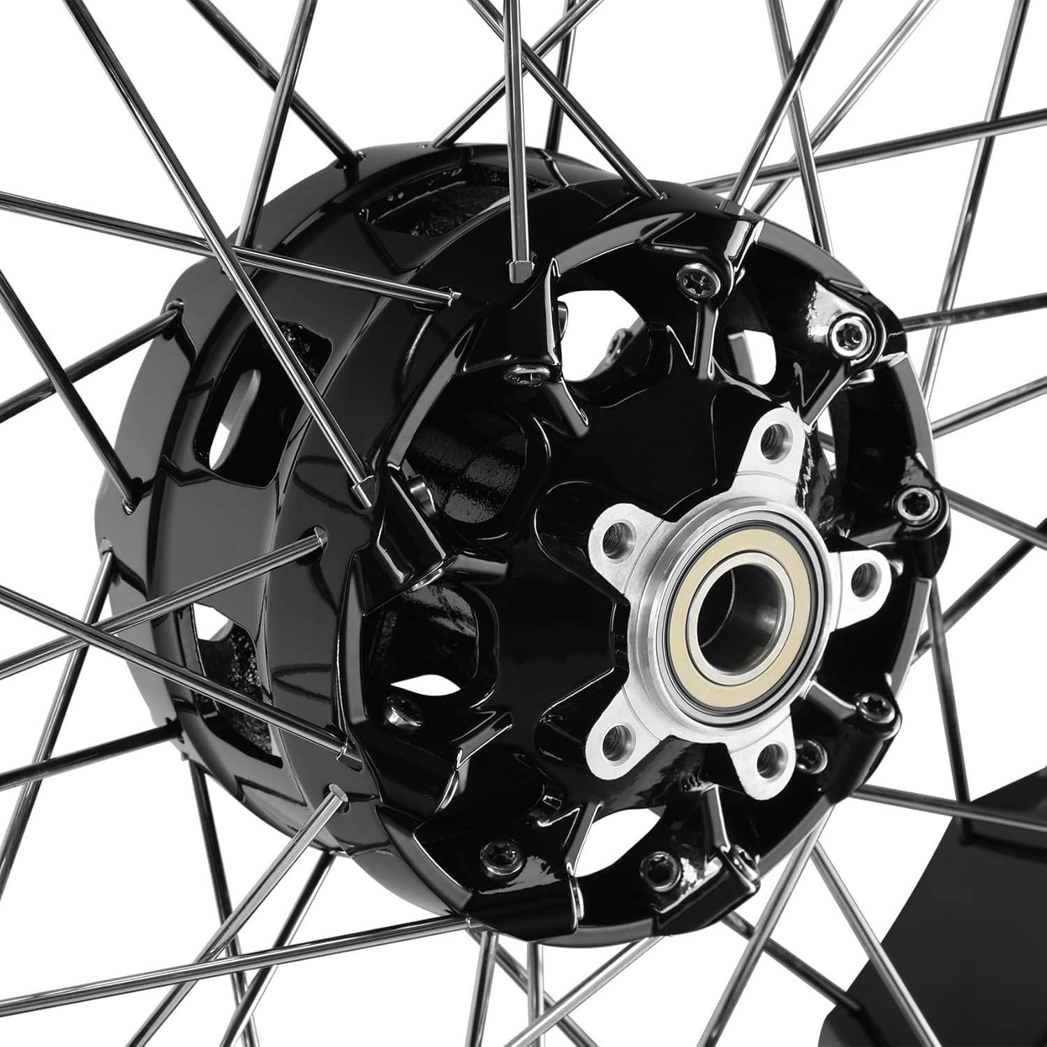 TCT-MOTORPARTS 21''Front & 18'' Rear Spoke Wheel Rims Fit For Harley Touring 2022-2025 With ABS Street Glide Road Glide Road King Electra Glide Ultra Classic Ultra Limited