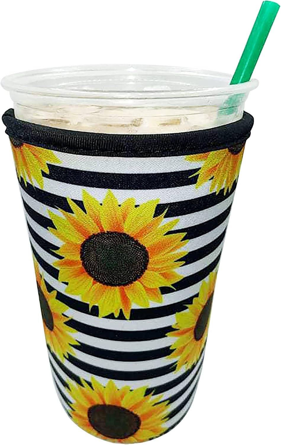 Amazon.com: Generic Reusable Iced Coffee Cup Sleeve for Cold Beverages ...