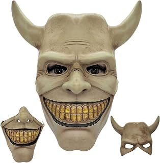 The Black Phone Mask Scary Mask Costume The Grabber Cosplay Horror Movie Mask for Men Halloween Masquerade Fancy Prop