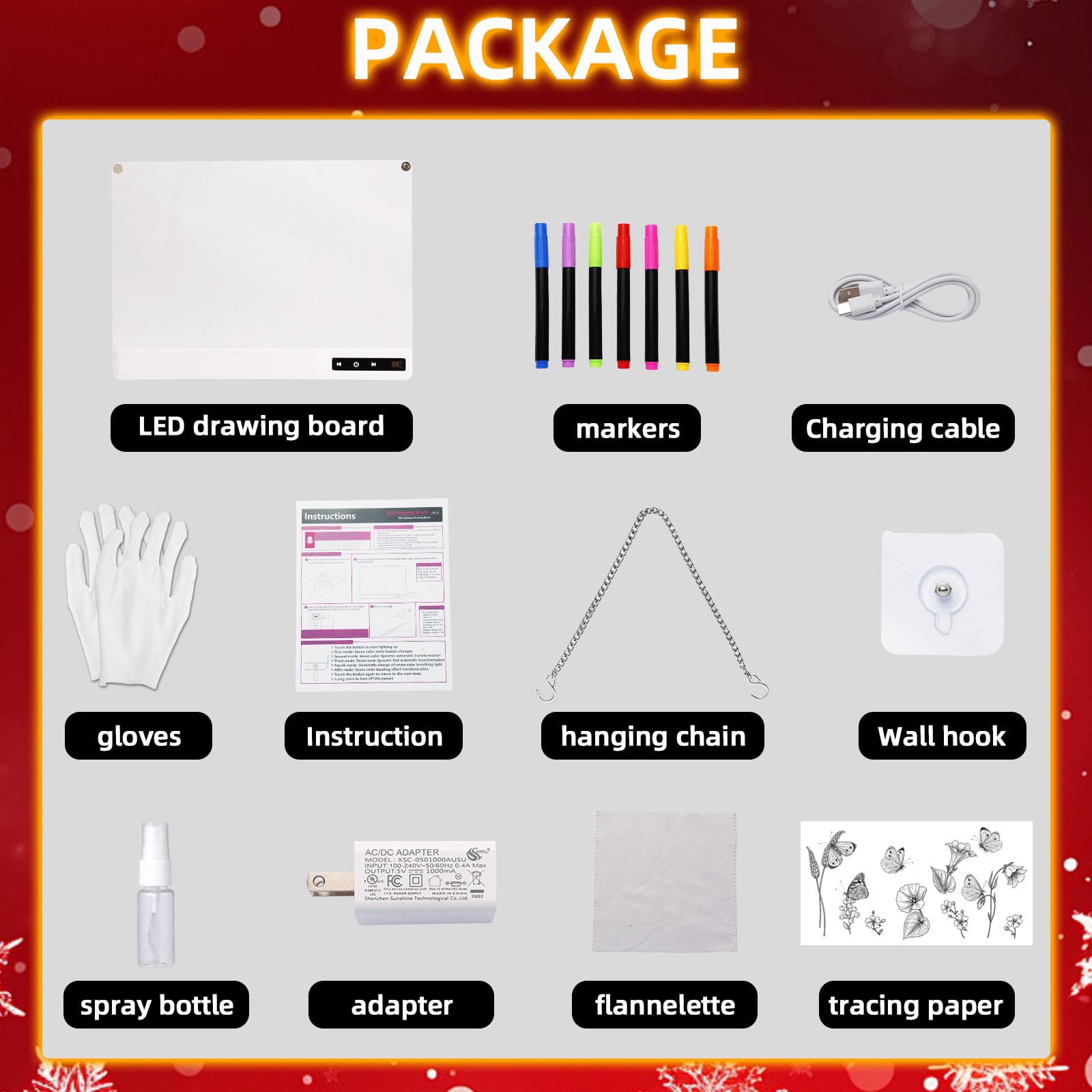 Tableta de Dibujo iluminada Creativa para niños y niñas, Ideal para Jugar y Aprender de Noche, Juego de Dibujo de Actividades Divertidas en Familia