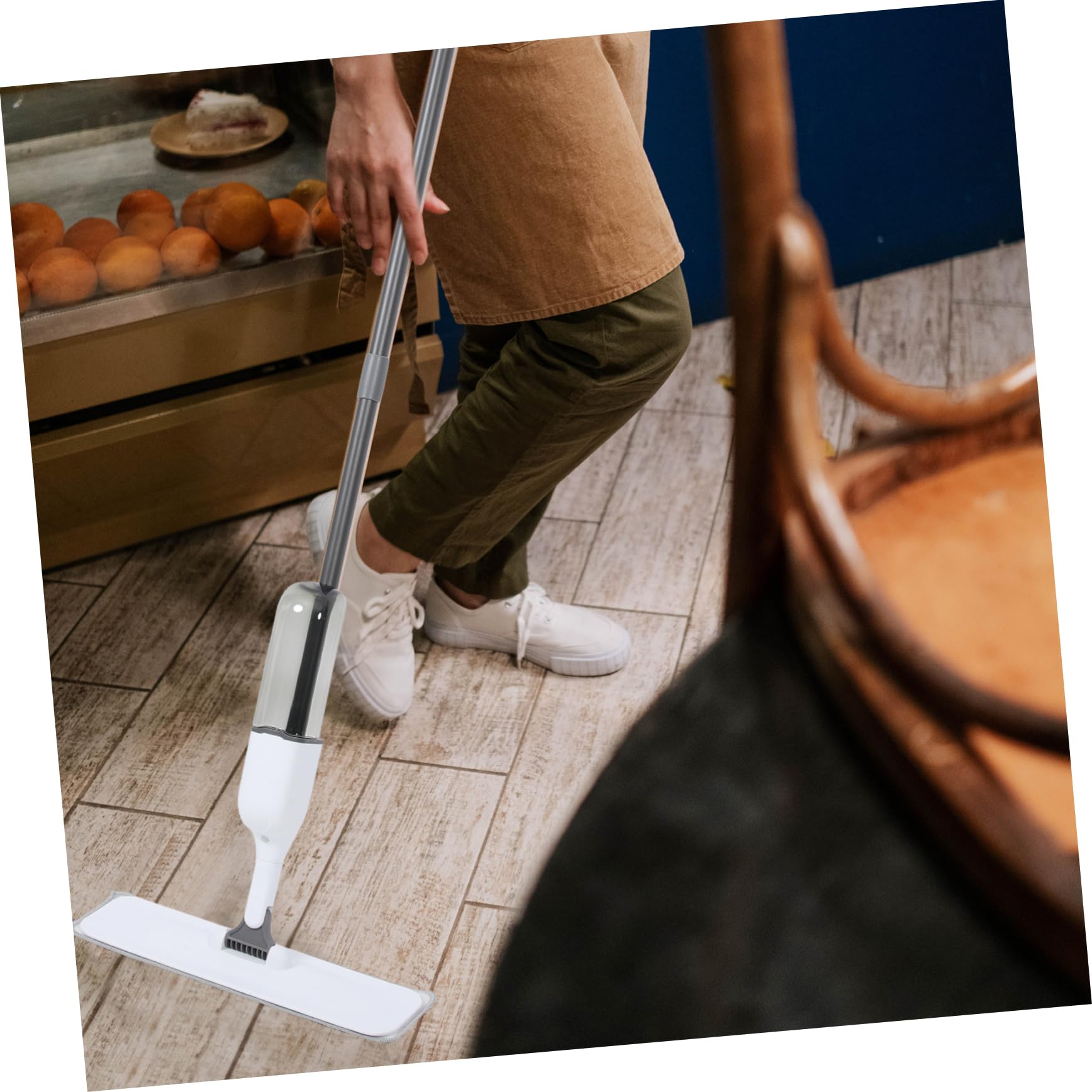 Sprüh Mop 350ml Edelstahl Bodenwischer mit Wassertank