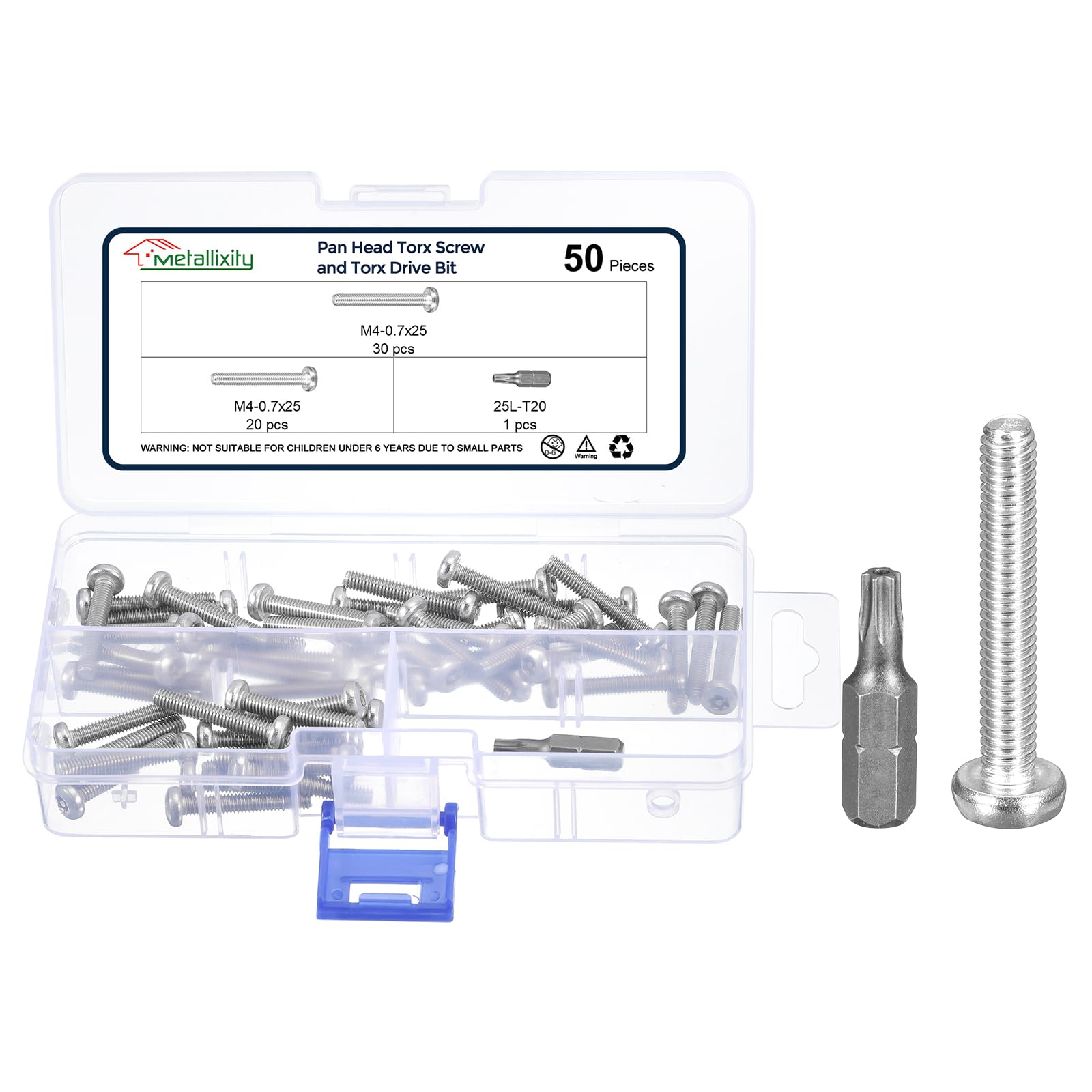 Boulons Torx M4 x 25 mm pour assembler et fixer solidement vos meubles en bois - 8