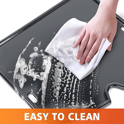 Miniatura 5 de Hisencn Parrilla de hierro fundido esmaltado para Weber Traveler parrilla de gas portátil, compatible con Weber 7034 Traveler Plancha para Weber