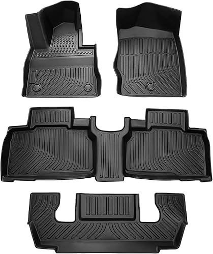 Miniatura 14 de Tapetes para piso Cartist para Toyota Highlander 7/8 asientos 2014-2019, revestimientos para todo tipo de clima para accesorios de Highlander 3D TPE