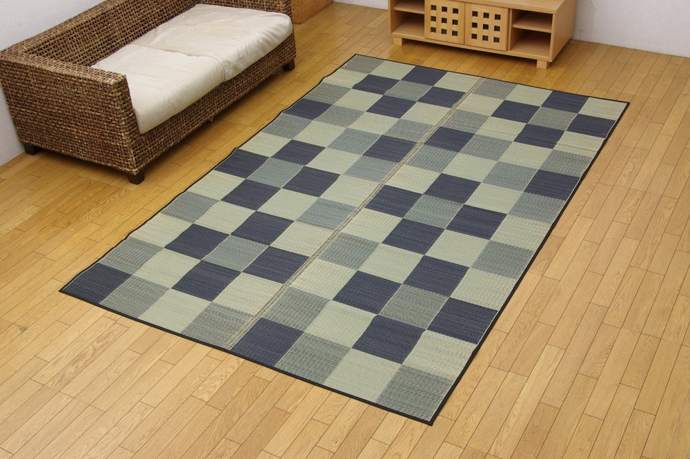 【在庫セール】イケヒコ い草 ラグ カーペット ブロック2 約140×200cm Amazon｜イケヒコ・コーポレーション い草 ラグ カーペット ブロック2