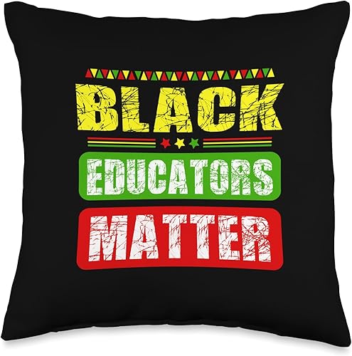 Miniatura 1 de Educators Matter Teacher Pride Black History Month Throw Pillow, 16x16, Multicolor