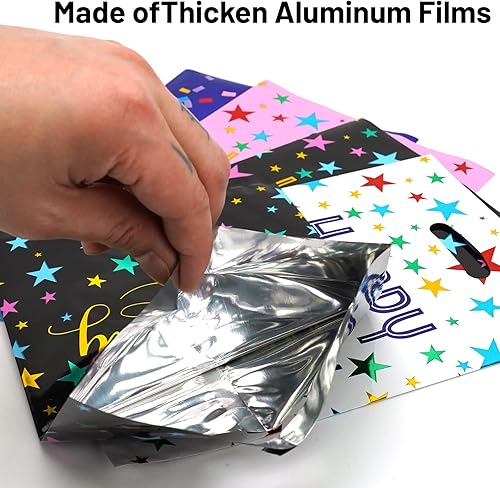 Miniatura 6 de HAPMARS 50 bolsas de recuerdo de fiesta para niños, con asas, bolsas de dulces para cumpleaños de niñas y niños