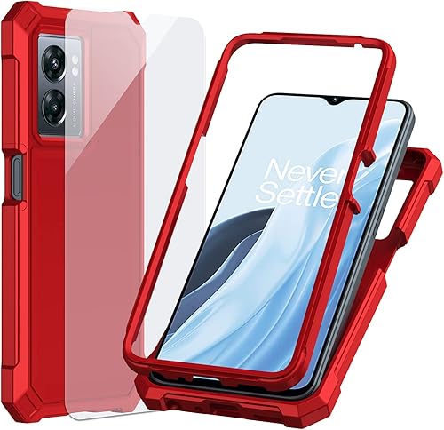 Ailiber One Nord N300 5G One Nord N300 5G - Funda con protector de pantalla protección de estructura de doble capa parachoques de TPU esquinero que