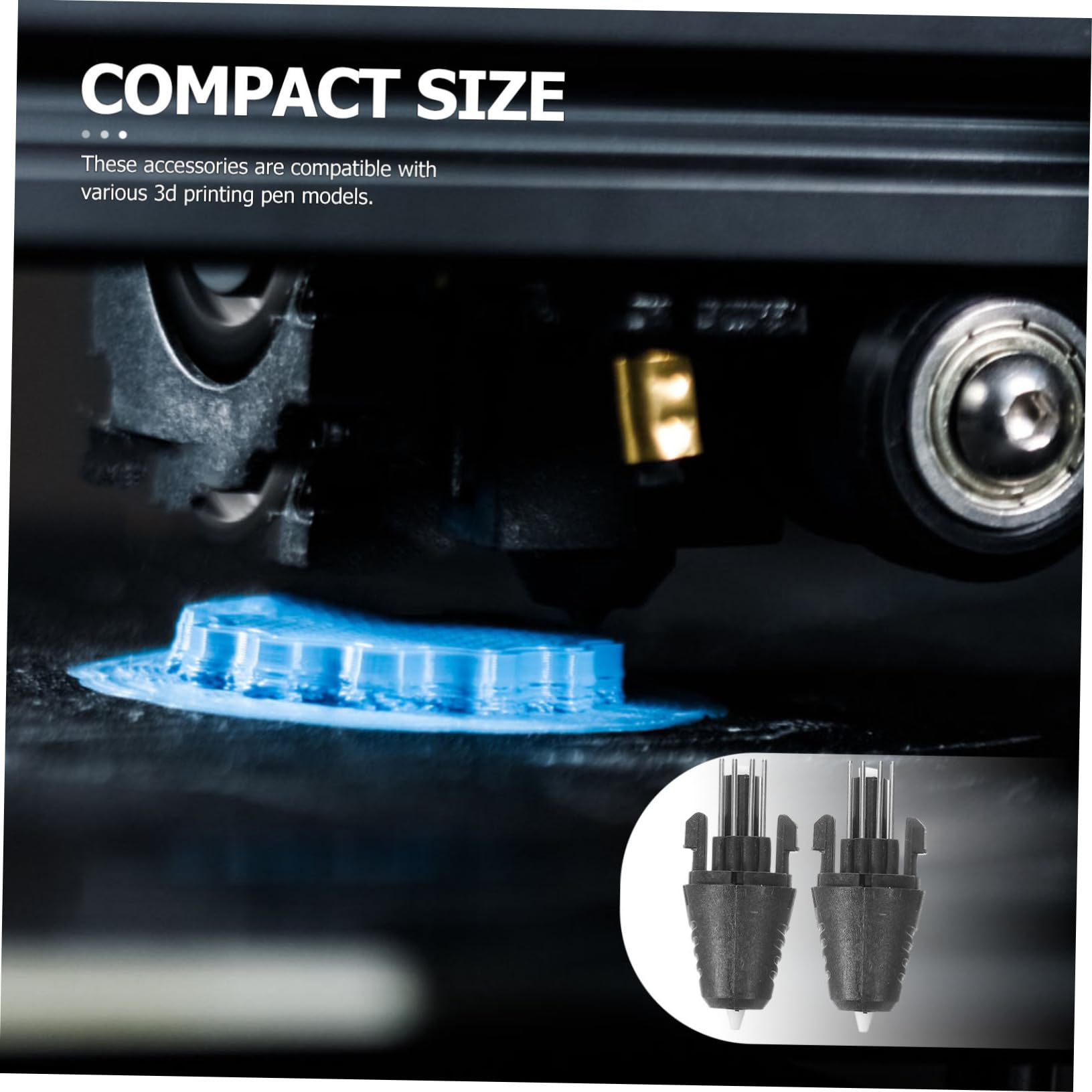 GLEAVI 10 Pièces Accessoires Pour Stylos D'impression Pièces De Têtes De Stylo Pièce De Rechange Accessoire De Remplacement De Stylo D'impression Tête De Rechange 3d Plastique Réparation