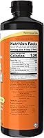 Vista 2 de NOW Foods Suplementos, Aceite de semilla de lino líquido certificado orgánico, prensado en frío y sin refinar, 24 onzas