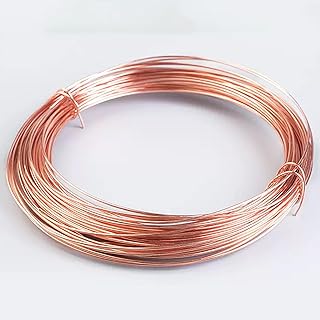 T2 Purple Brass Solid Wire Purple Brass Round Wire Conductive Brass Wire Bare Brass Wire Diameter 0.2-5mm for Engines Transformers, Brushes,1.4mm*5m
