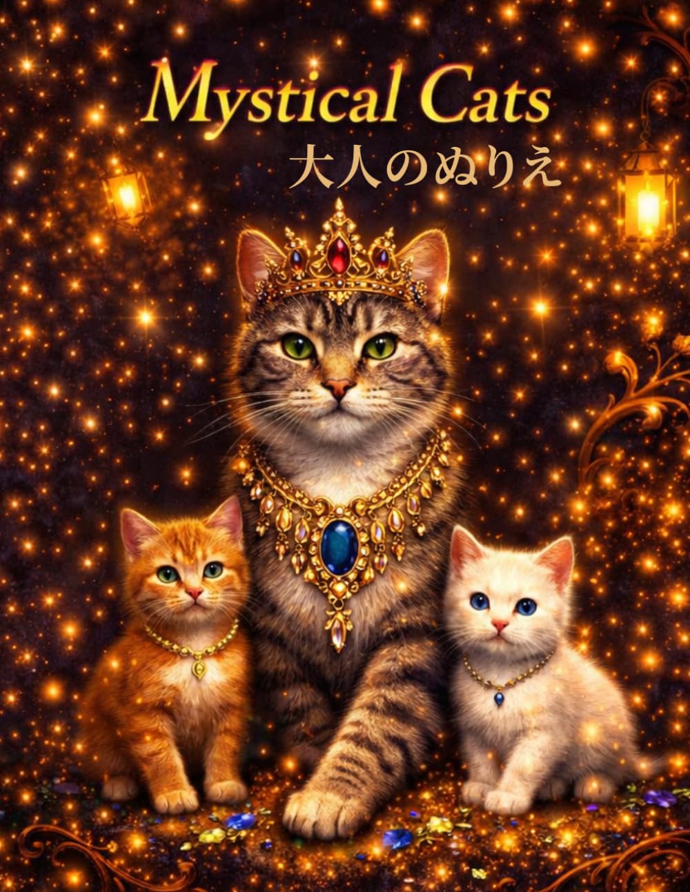神秘の猫・大人のぬりえ　Mystical Cats: 癒し・ストレス解消・リラックスできる大人の塗り絵 幻想的な猫の世界で心が整うマインドフルネス時間 (幸運を引き寄せる神秘ぬりえシリーズ)