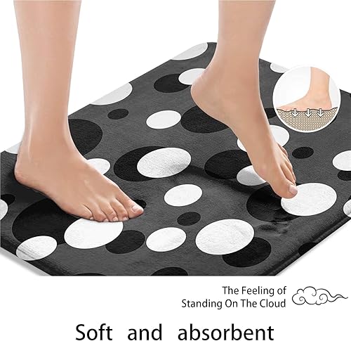 Miniatura 8 de Arttown Juego de baño negro con cortina de ducha y alfombras y accesorios, juego de cortinas de ducha negras y grises y blancas, cortinas de ducha