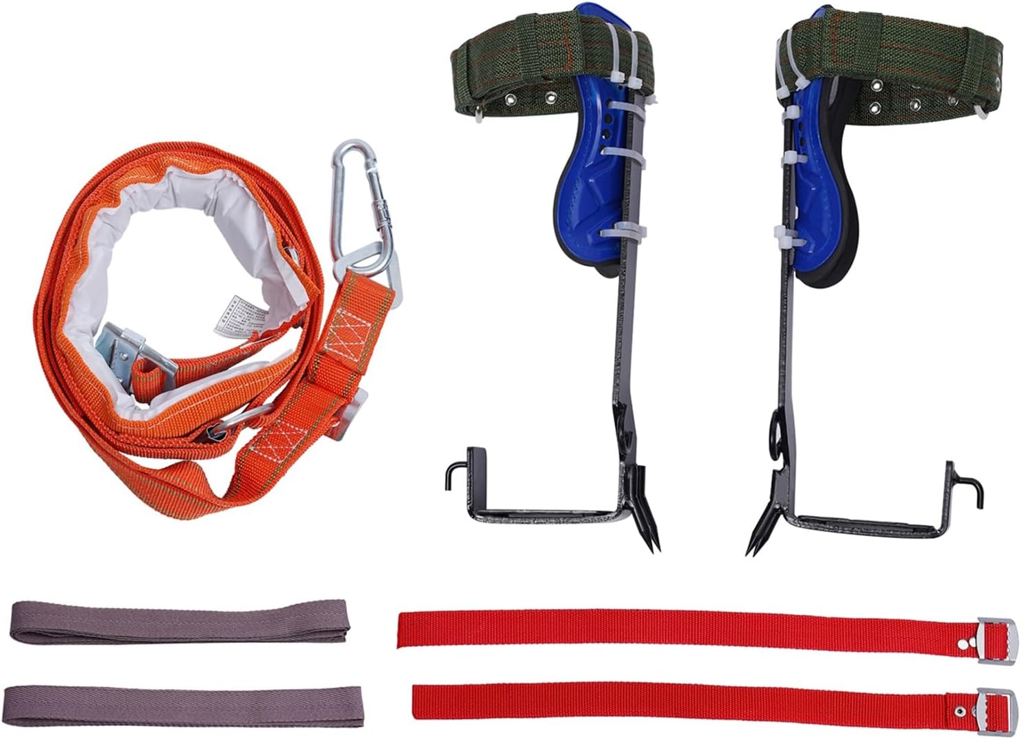 Tree Climbing Spikes,Tree Climbing Gear Toolswith Leggings Straps for Outdoor Jungle Survival Fruit Picking Tree Work Outdoor