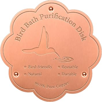 1P 4" Bird Bath Purification Disk, 99.99% Pure Copper BirdBath Disc