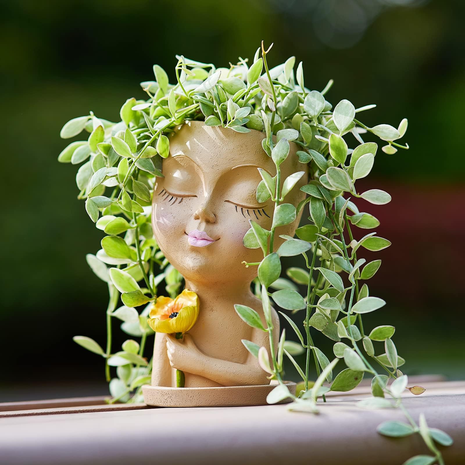 GETWHT Face Planter Pots, Succulent Planters Face Flower