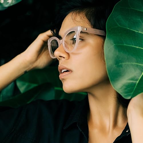 Miniatura 5 de Lentes de lectura de ojo de gato rosa de gran tamaño para mujer para lucir elegante, a la moda con alta visión, cómodos para todas las formas de