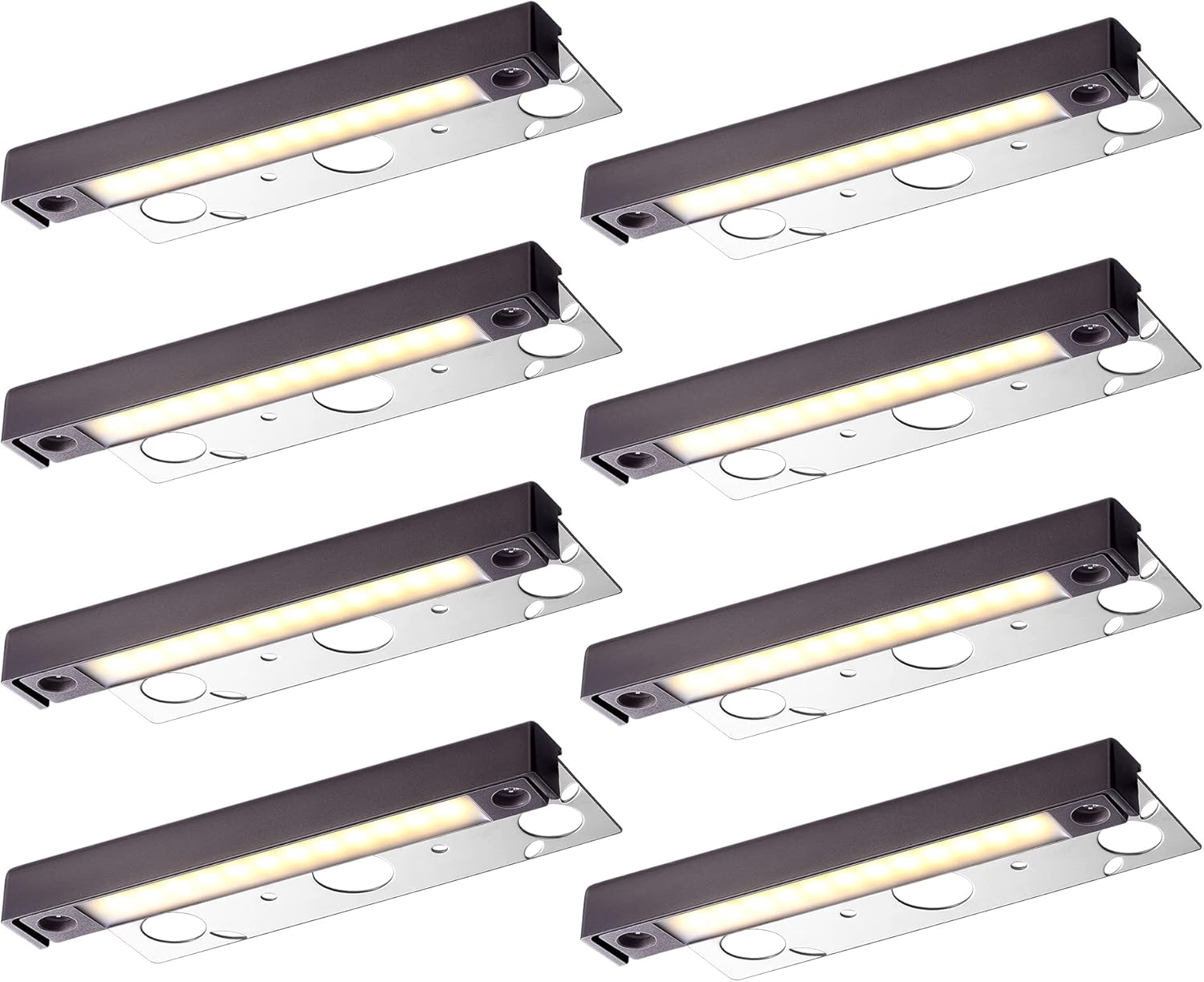 EDISHINE 8 Pack Retaining Wall Lights, 7 in LED Hardscape Lighting, 12V