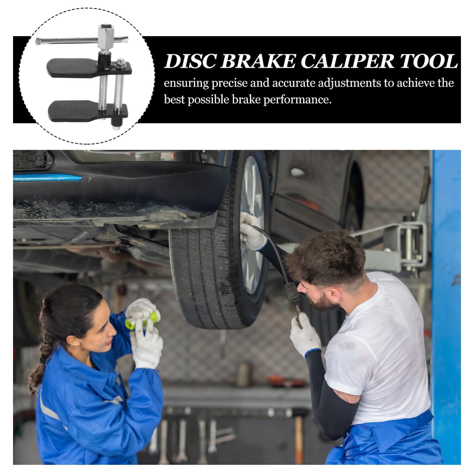 SOLUSTRE Herramienta De Pinza De Freno De Coche Esparcidor De Pastillas De Freno Automático Herramienta De Compresor De Pistón De Pinza De Freno Automotriz
