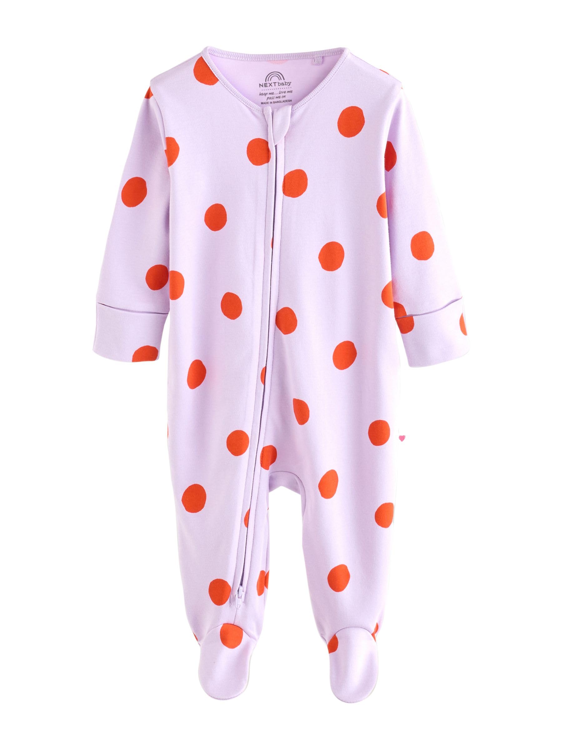 NEXT Bambina Confezione da 5 Tutine per Neonati con Zip bidirezionale