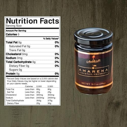 Miniatura 9 de Forest Floor Foods Cerezas de cóctel Bourbon premium, profundo y oscuro, rico jarabe de bourbon de Kentucky, dulce y delicioso, tarro de 12 onzas