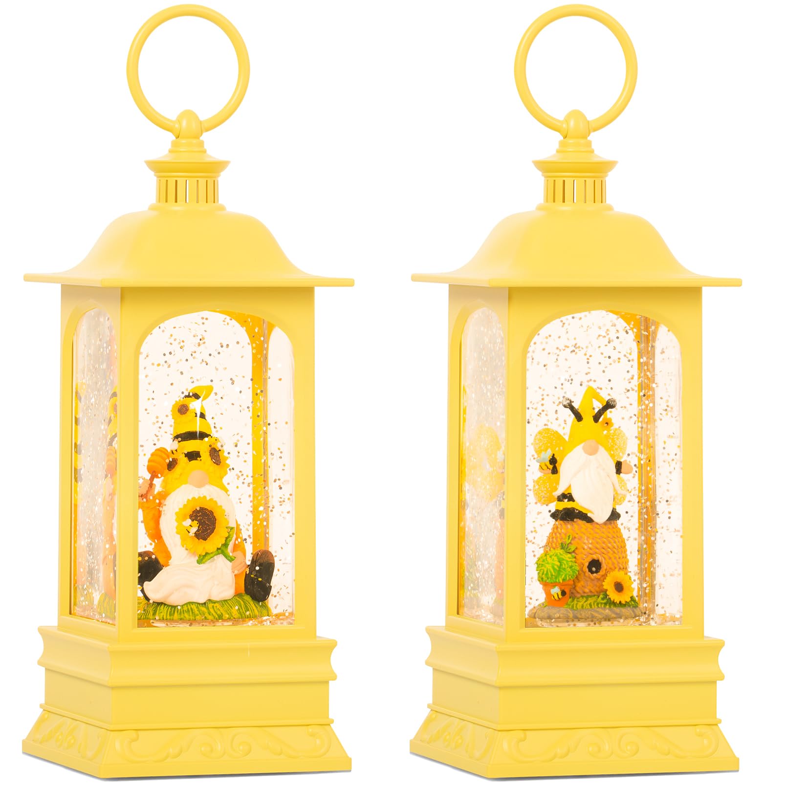 Spring Garden Gnome Snow Globe