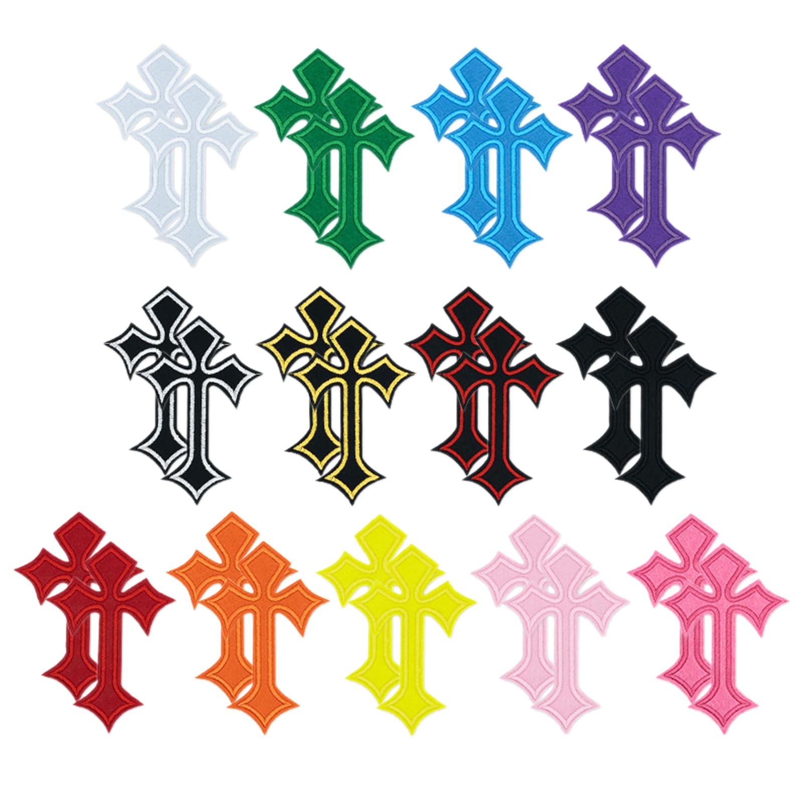 トップス CHROME HEARTS Y Not Sholder Cross Patch Chrome Hearts Leather cross patch zip up hoodie | c99