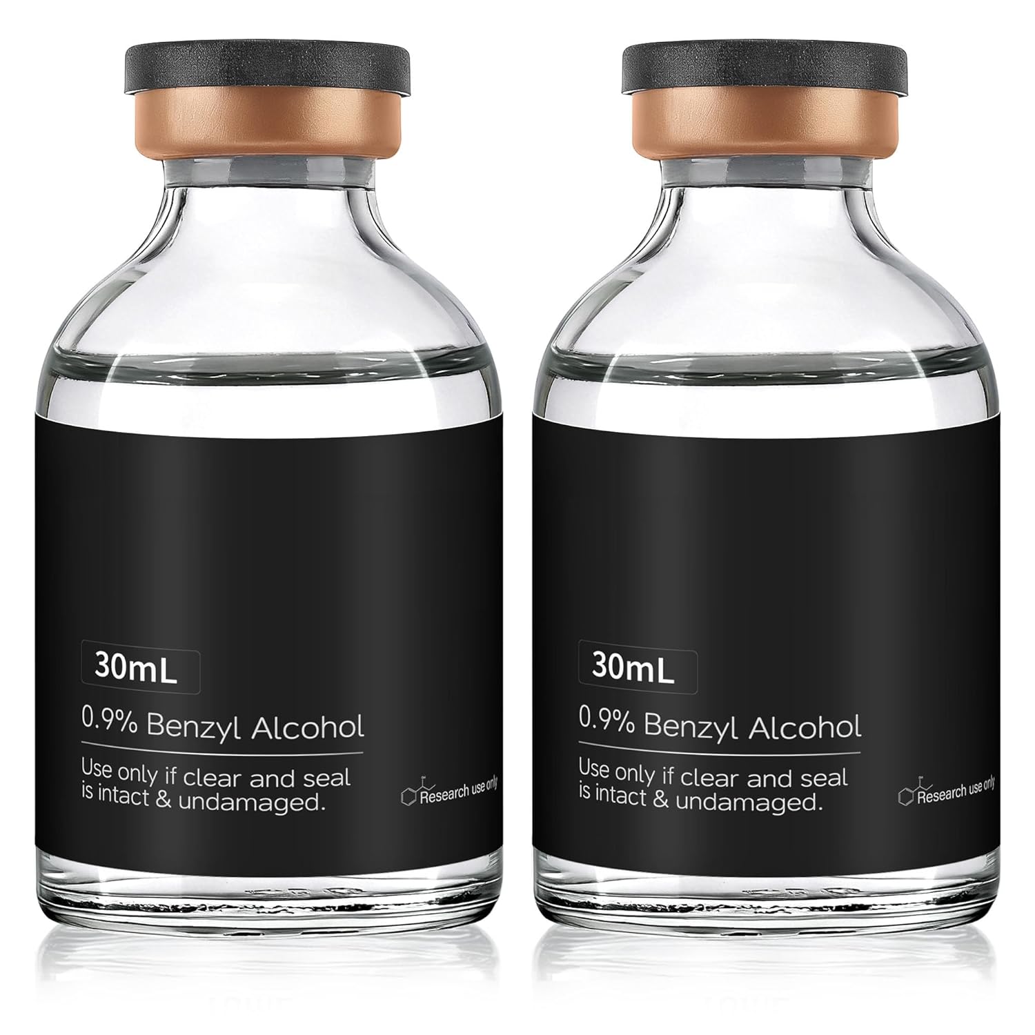 2 Pack Glass Vials 30 ML