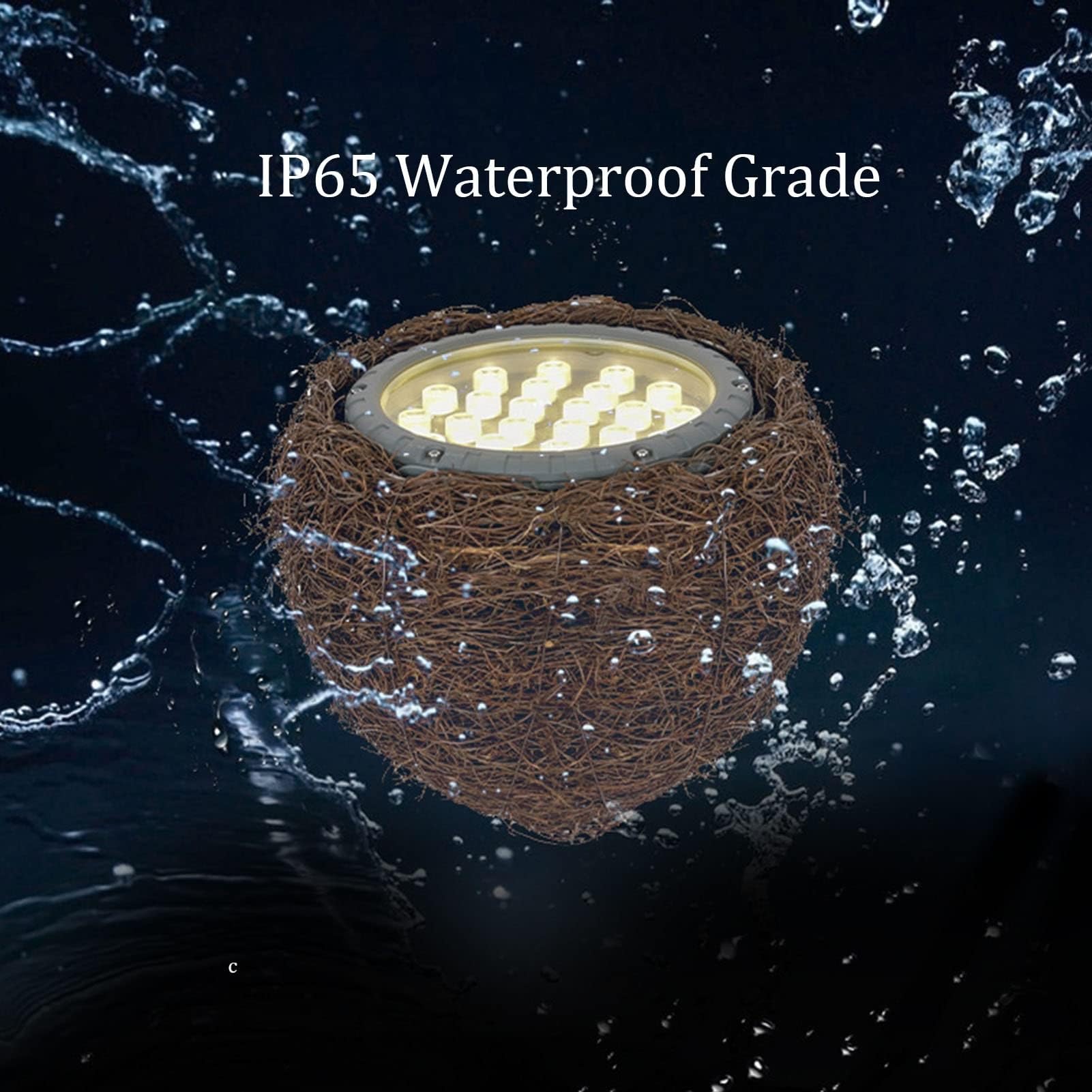 Foco LED Empotrado para Exteriores - Lámpara de Nido de pájaro Iluminación de árbol Lámpara de Paisaje para Exteriores Foco LED IP65 Luz de inundación a Prueba de Lluvia(RGB,12 W(85-265v))