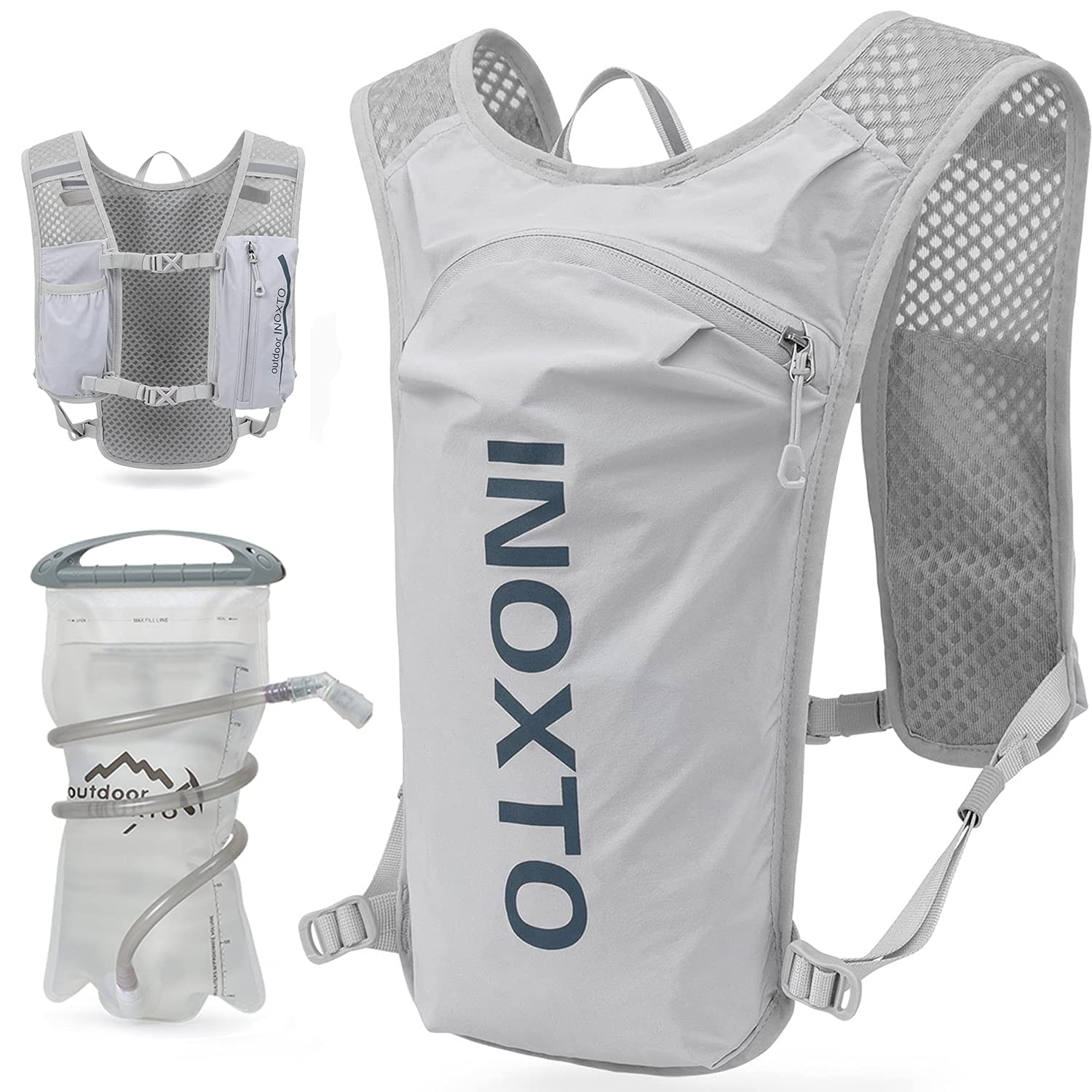 INOXTO Running Hydration Vest Backpack,Lightweight Insulated Pack with 1.5L Water Bladder Bag Daypack for Hiking Trail Run... - Review, Price and Buying Guide