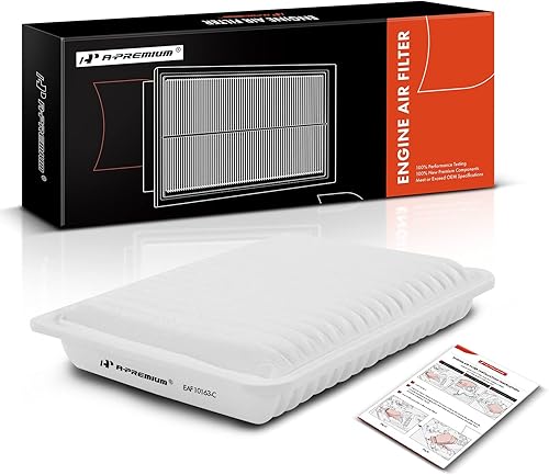 A-Premium Filtro de aire de motor compatible con Toyota Tacoma 2005-2023, L4 2.7L, panel rígido, repuesto # 178010C040, 17801-YZZ04