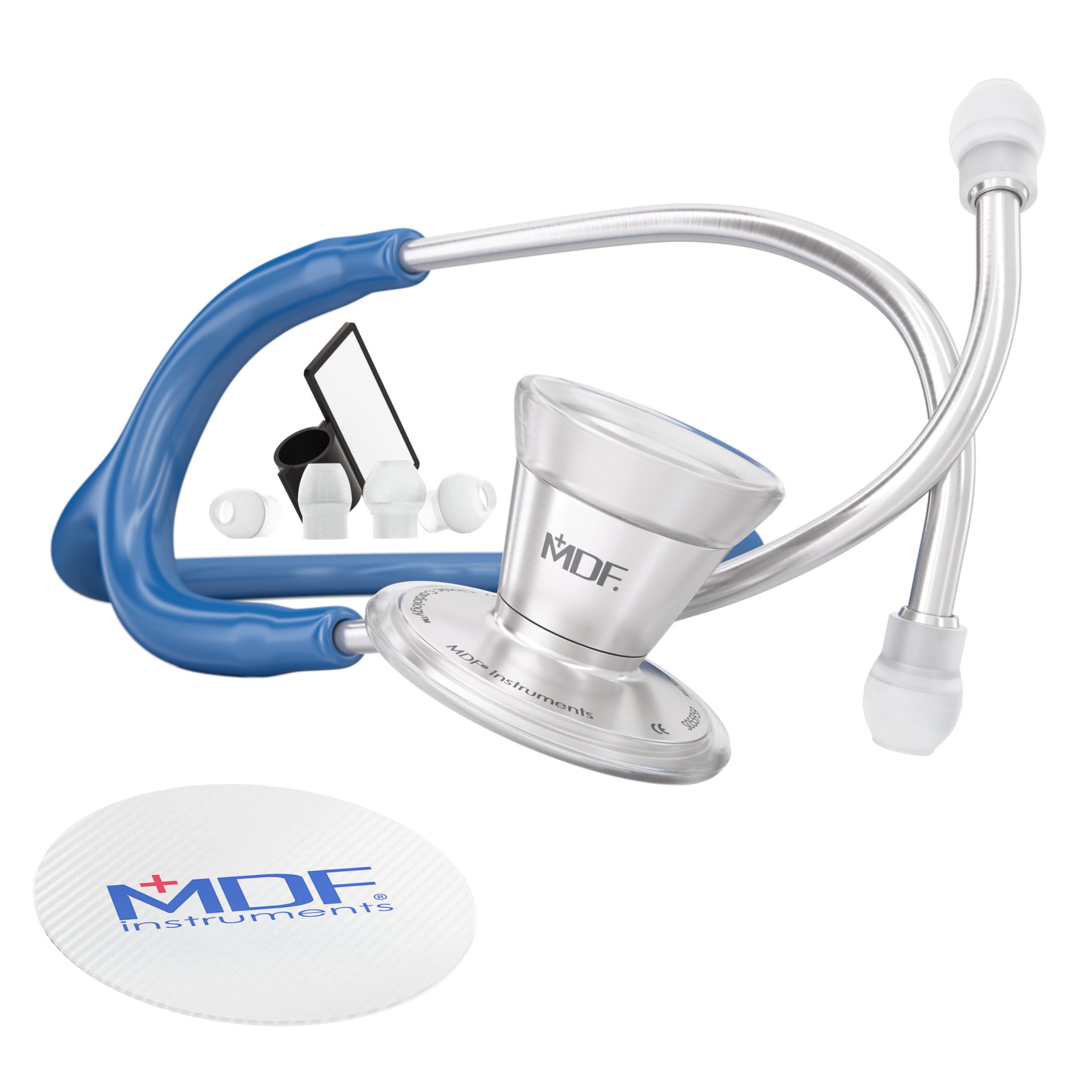 ProCardial Core™ Lightweight Titanium Dual Head Stethoscope - with Titanium Chestpiece and Headset - Royal Blue (Maliblu) (MDF797T-10)