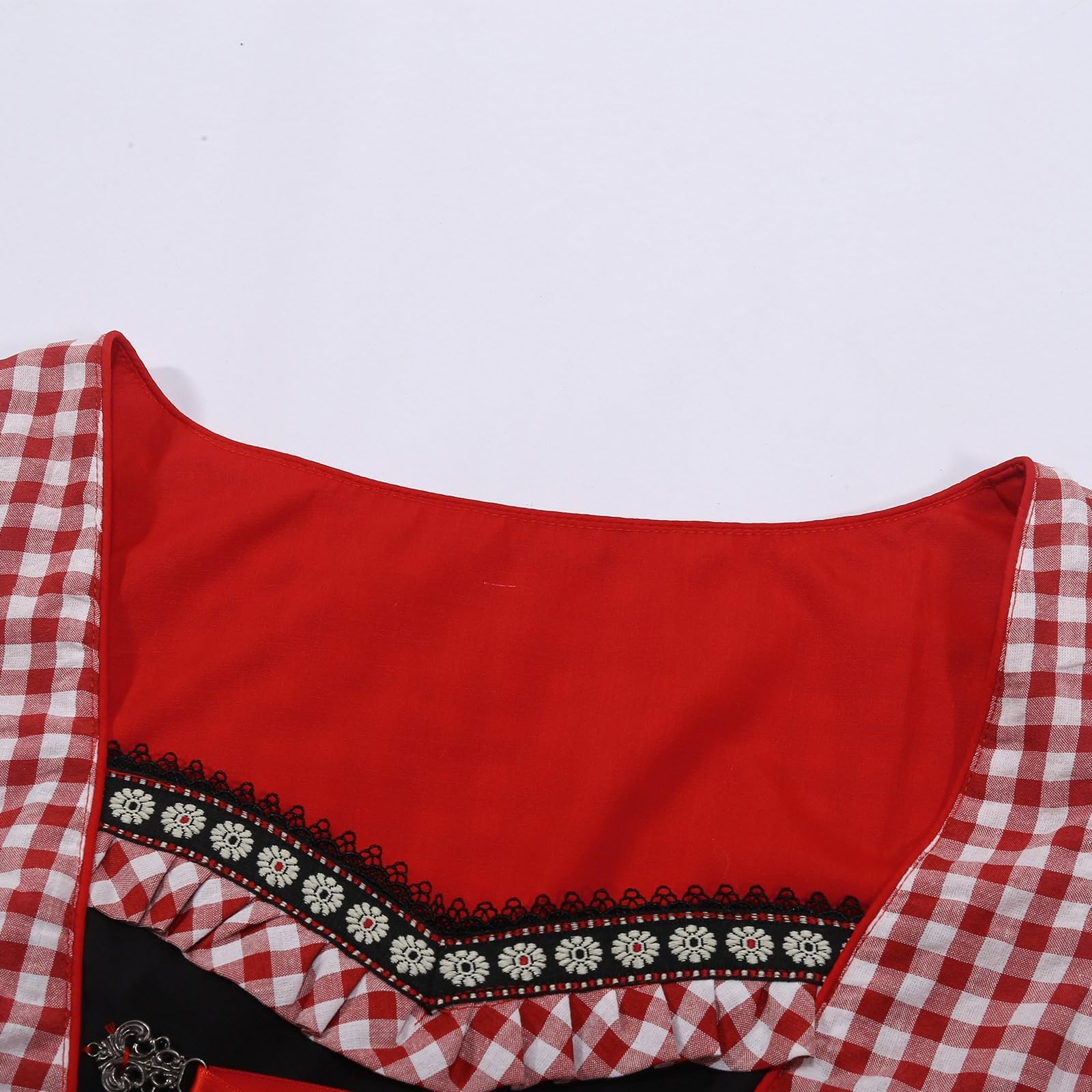 SKFLABOOF Dirndl Damen Midi Große Größen Dirndlkleid Drindl Lang Oktoberfest Outfit Dirndel Dirndl-Komplettsets Lange Trachtenrock Dirdl Modern Grosse Grössen Komplettset Trachtenkleid