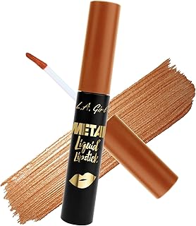 L.A. Girl Lápiz labial líquido de metal, dora...