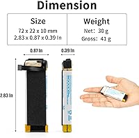 Vista 6 de CBQ Batería de repuesto para DJI osmo Pocket 2 HB3 OT-210 estabilizador cardán con cámara 4K batería Volg