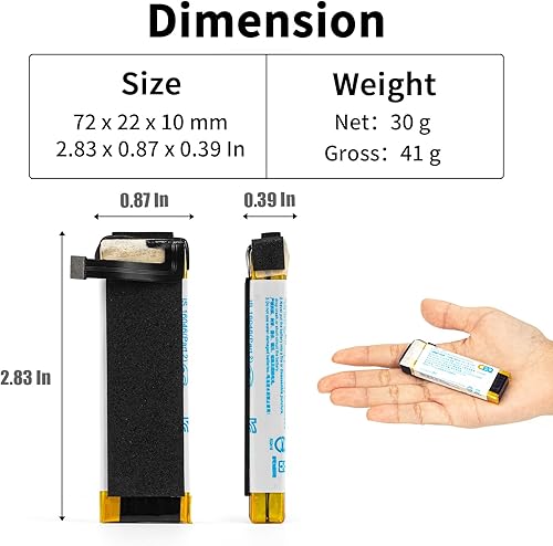 Miniatura 6 de CBQ Batería de repuesto para DJI osmo Pocket 2 HB3 OT-210 estabilizador cardán con cámara 4K batería Volg