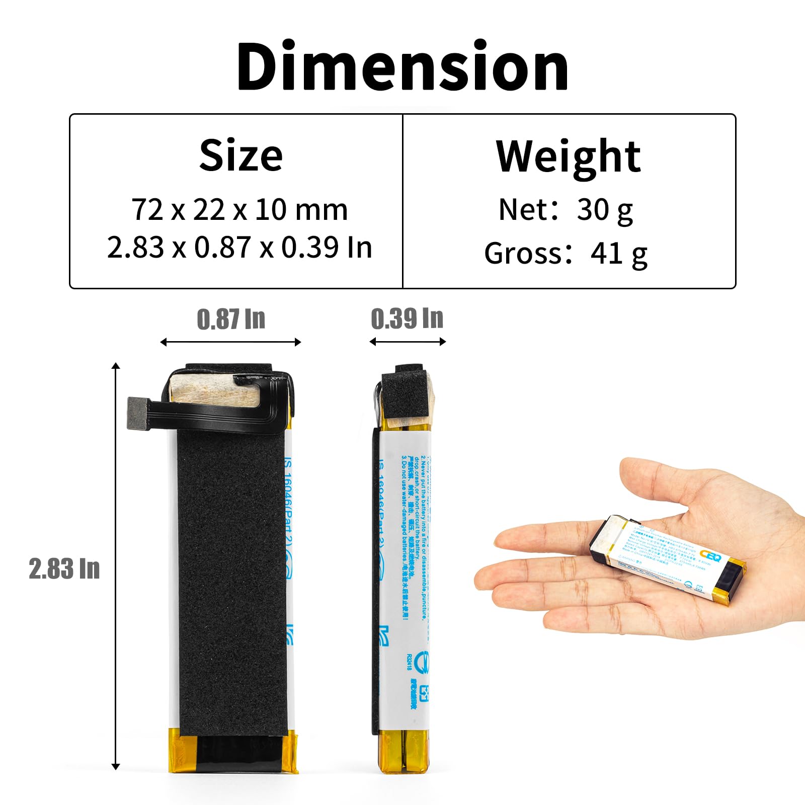 DJI Osmo 2 battery storage temperature control silica gel