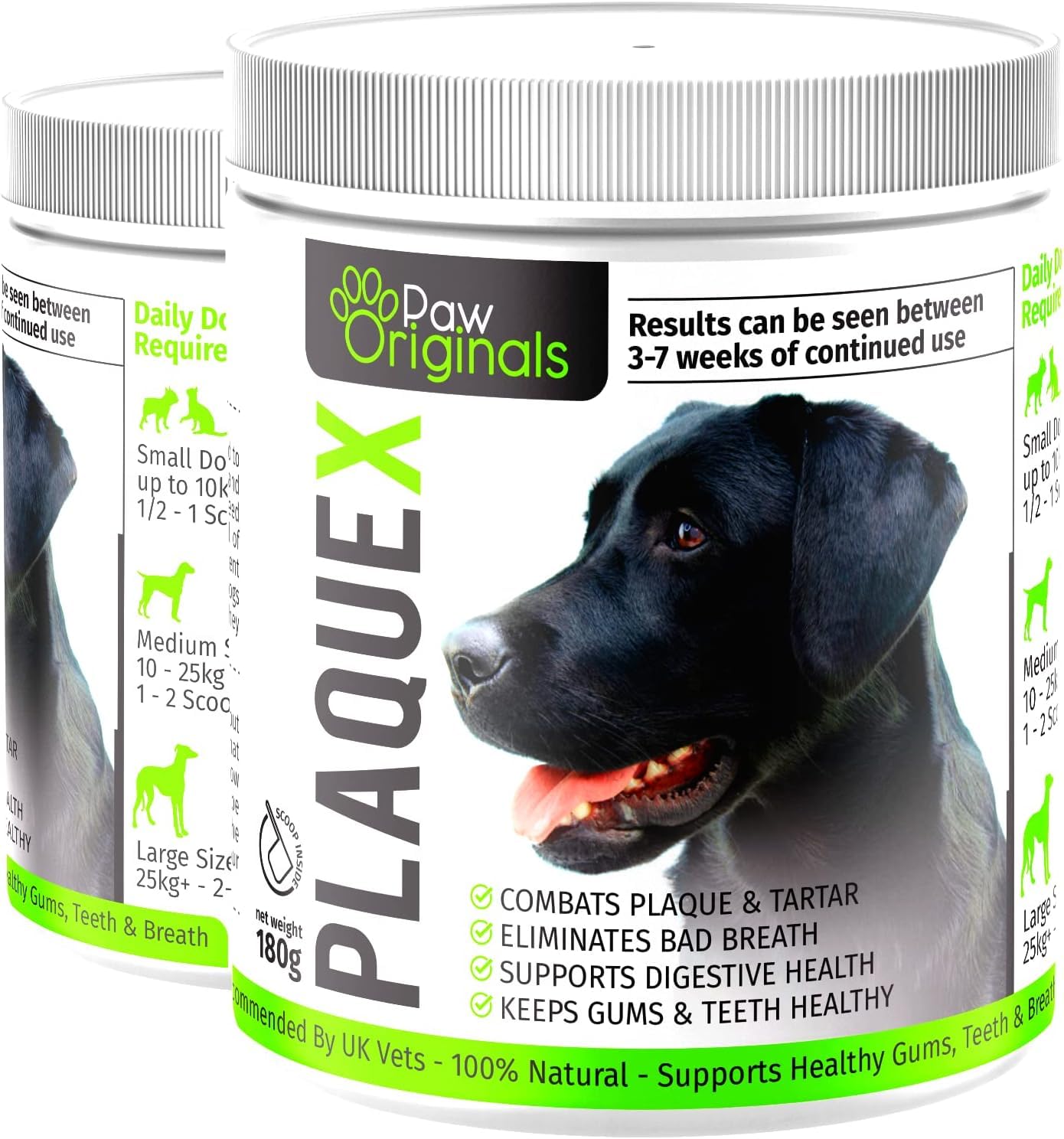 Paw Originals Plaque X 100% Natural Plaque Off & Tartar Remover For Dogs & Cats | Breath Freshener For Dogs, Cats & Pets | 320G | No Toothbrush & Supports Gum & Teeth Health