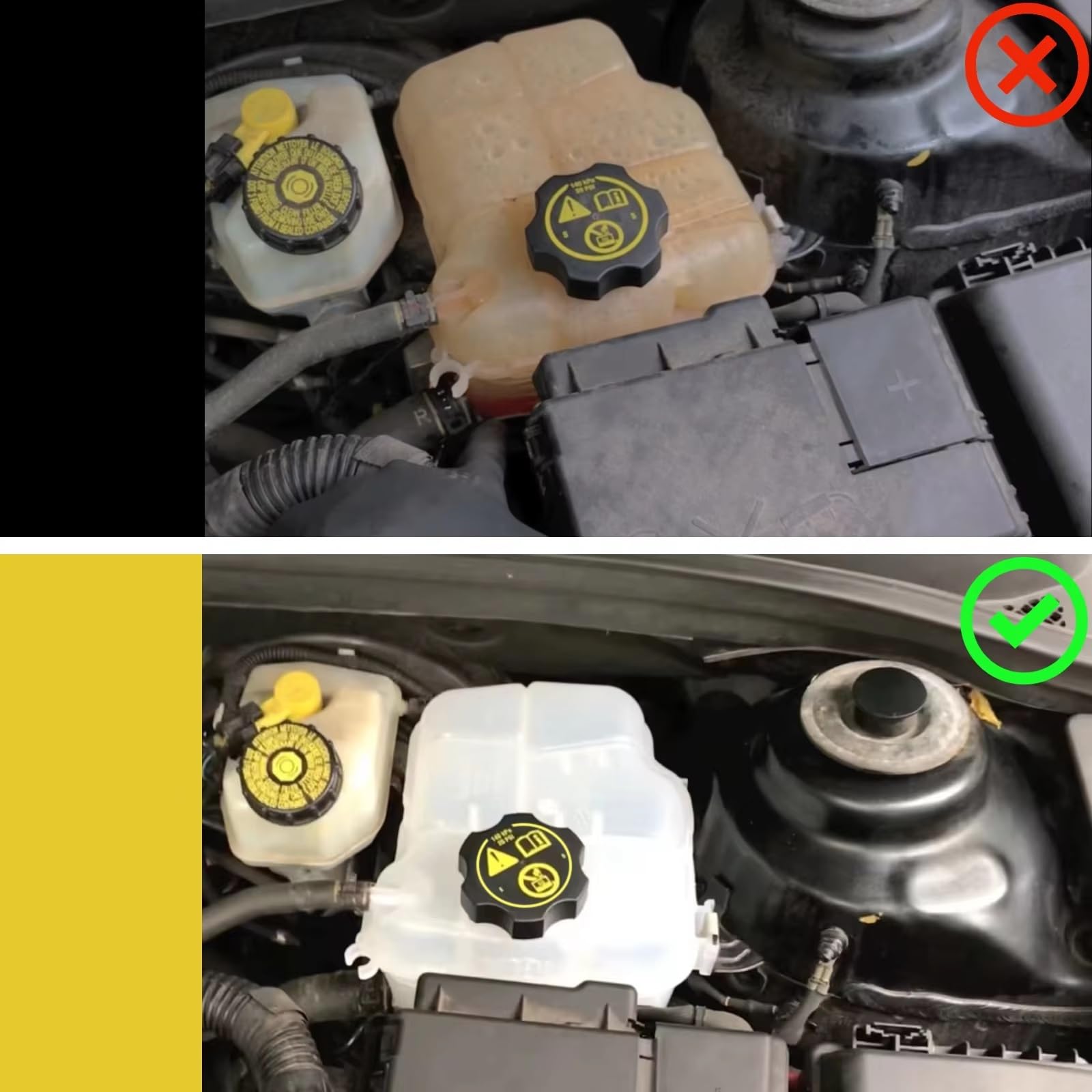 Serbatoio Dell'acqua Raffreddamento Per Opel Per Astra Per H 2009-2014 Serbatoio Espansione Serbatoio Radiatore Liquido Raffreddamento Con Tappo Bouilloire de refroidissement