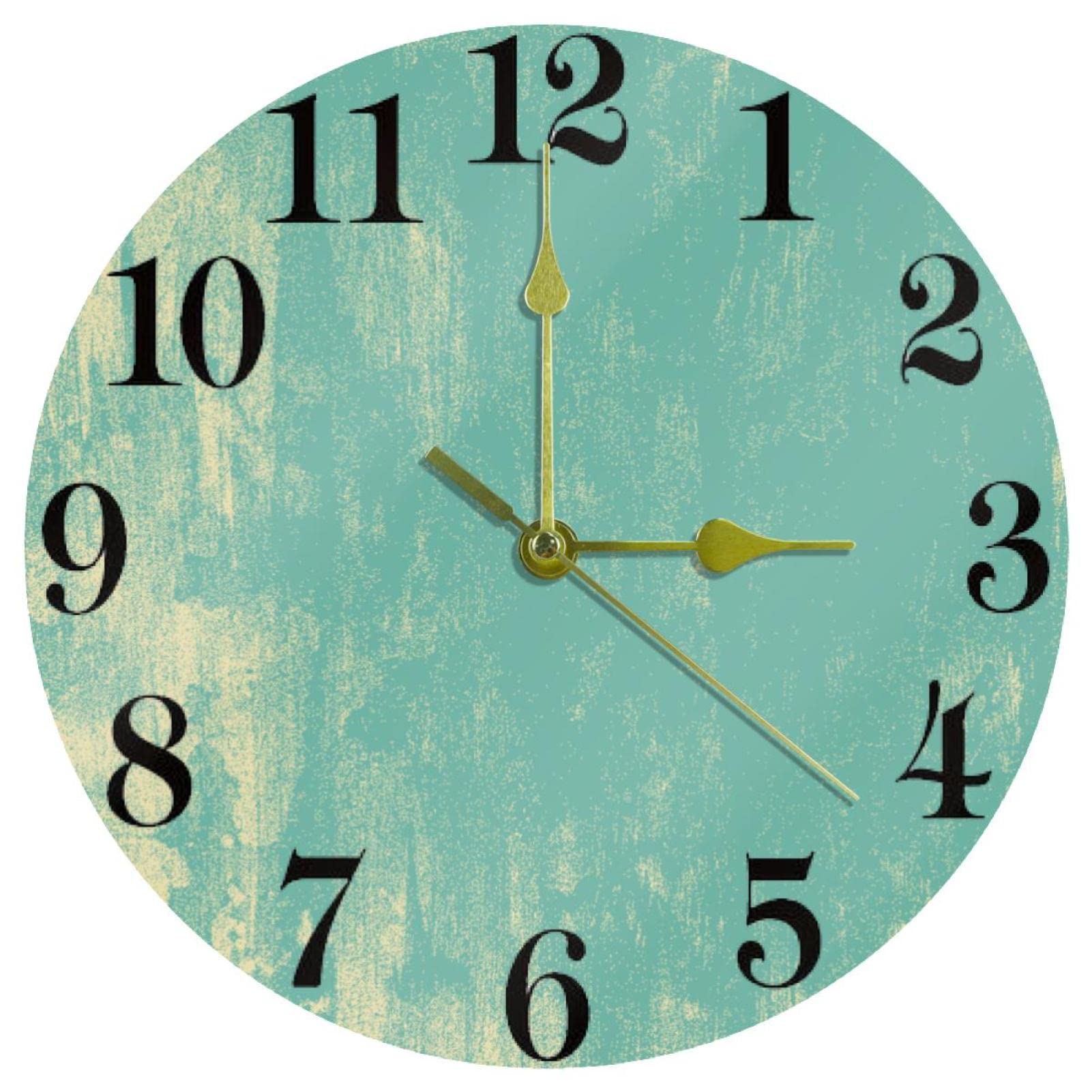 Horloge murale cuisine et salon ronde 25,4 cm à quartz pour savourer le calme de la maison