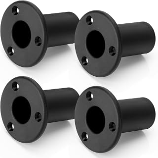 4X Folding Pontoon Ladders Insert Plugs, 1" Boat Yacht Hook Extra Cup Mount Replace Accessories for Telescoping Ladder Tube, 4Pcs
