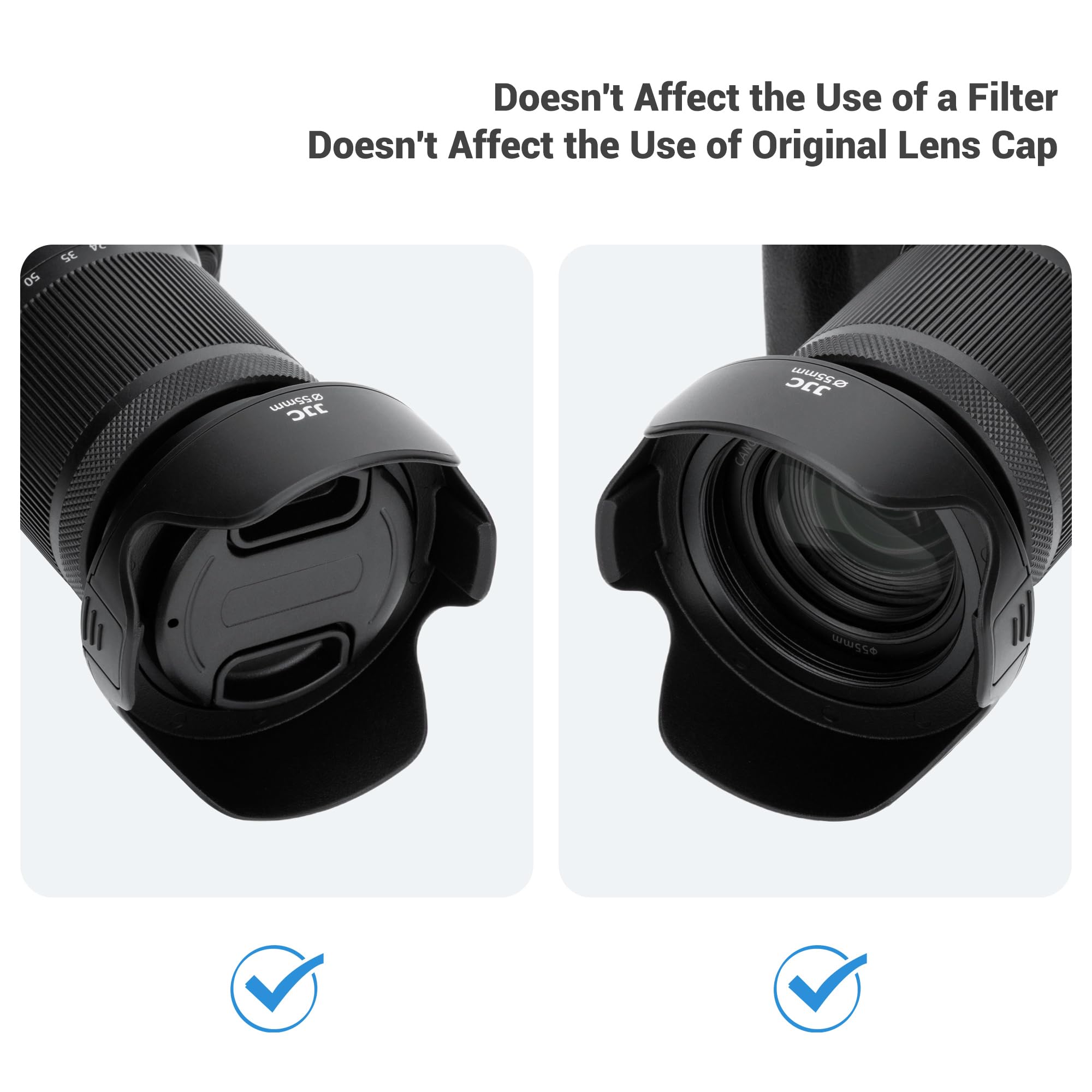 JJC 52mm Tulip Lens Hood for Nikon D3200 D3300 D5200 D5300 D5500