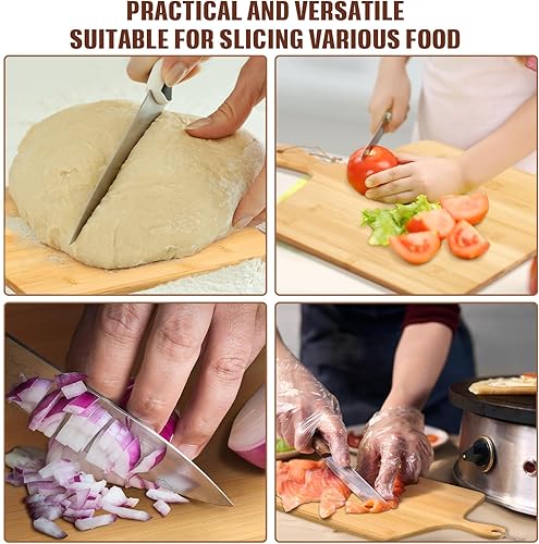 Miniatura 7 de Patelai Juego de 12 Tablas de Cortar de Madera con Asas, Tablas de Cortar Grandes para Servir en la Cocina, Tablas de Cortar Simples a Granel,