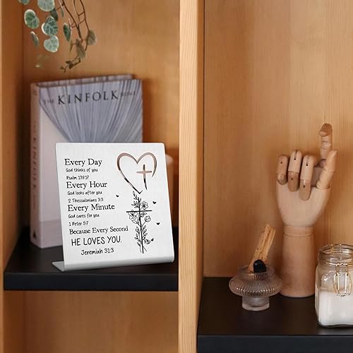 Miniatura 5 de Versículos bíblicos de regalo para mujeres, escritura cristiana, regalos religiosos inspiradores para ella todos los días, Dios piensa en ti, regalo