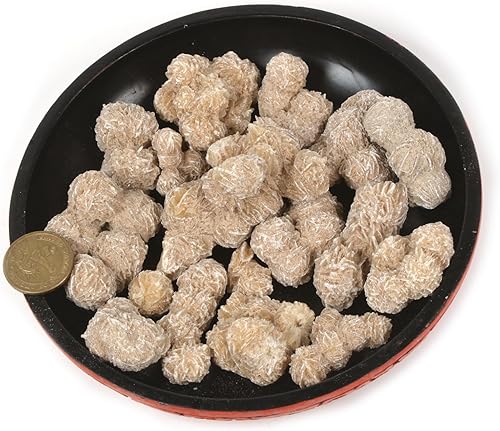 Miniatura 3 de Justinstones Adornos curativos de cristal de selenita de rosa del desierto, 3.53 oz